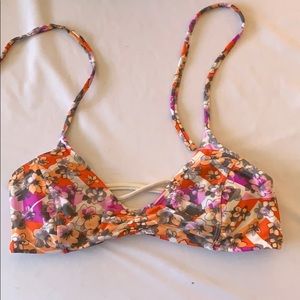 Floral bikini top